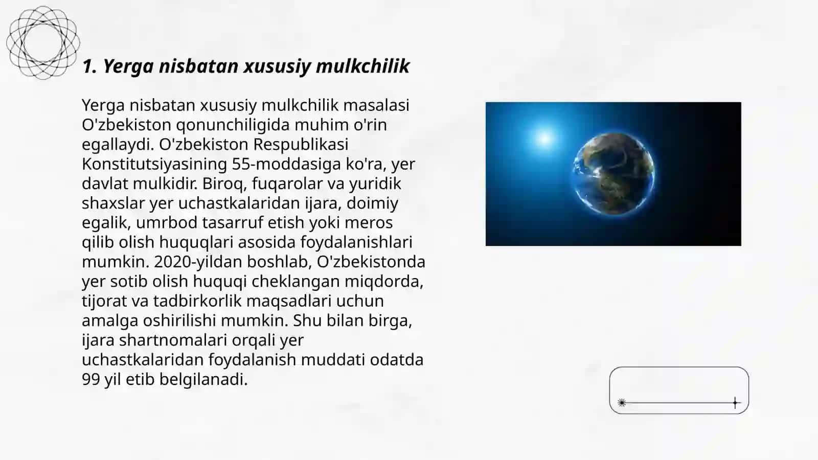 Yerga nisbatan mulkchilik shakillari 3