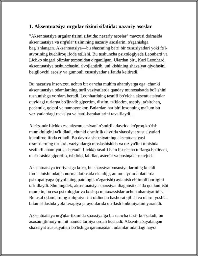 AKSENTUATSIYA URGULAR TIZIMI SIFATIDA 3
