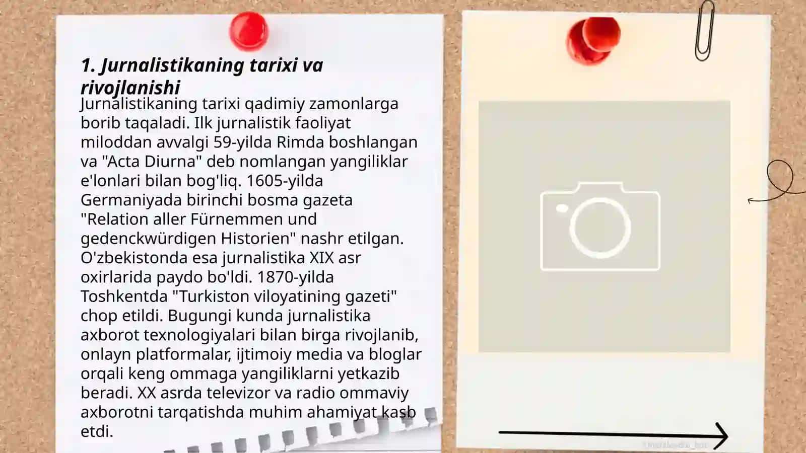 Jurnalistika hayoti va òrni 3