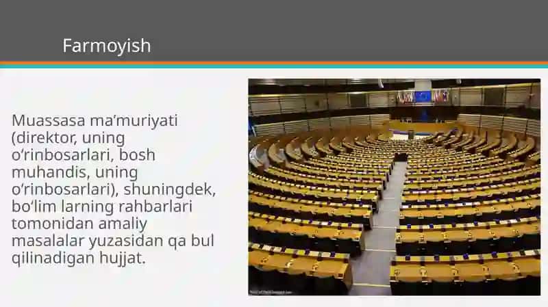 Farmoyishning tayyorlanish tartibi 3