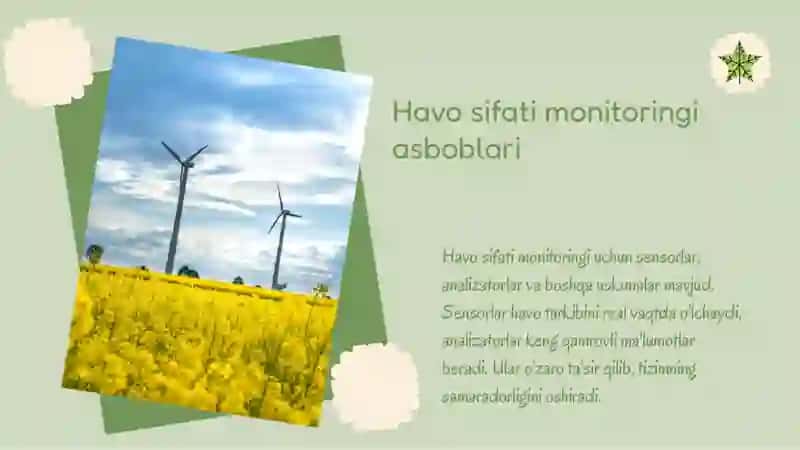 Havo sifati monitoringi: asbob uskunalar va metodlar 3