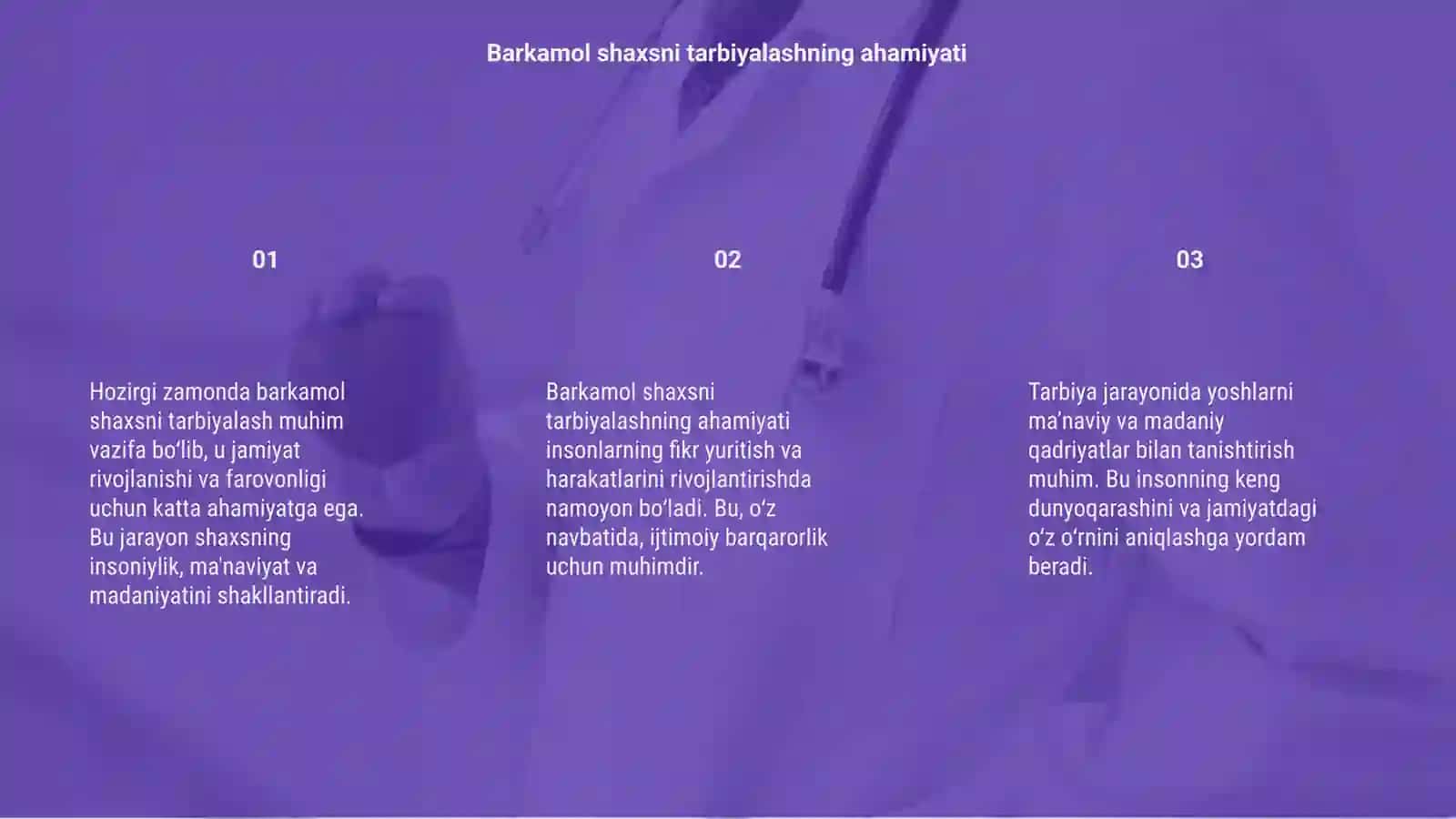 Barkamol shaxsni tarbiyalash muommolari 3