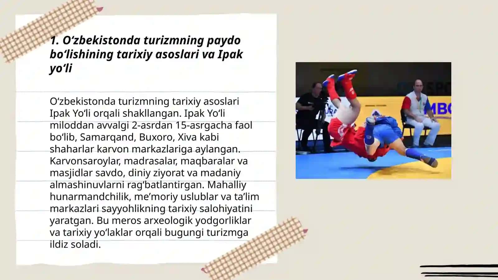 Oʻzbekistonda turizmning paydo boʻlish va rivojlanishi 3