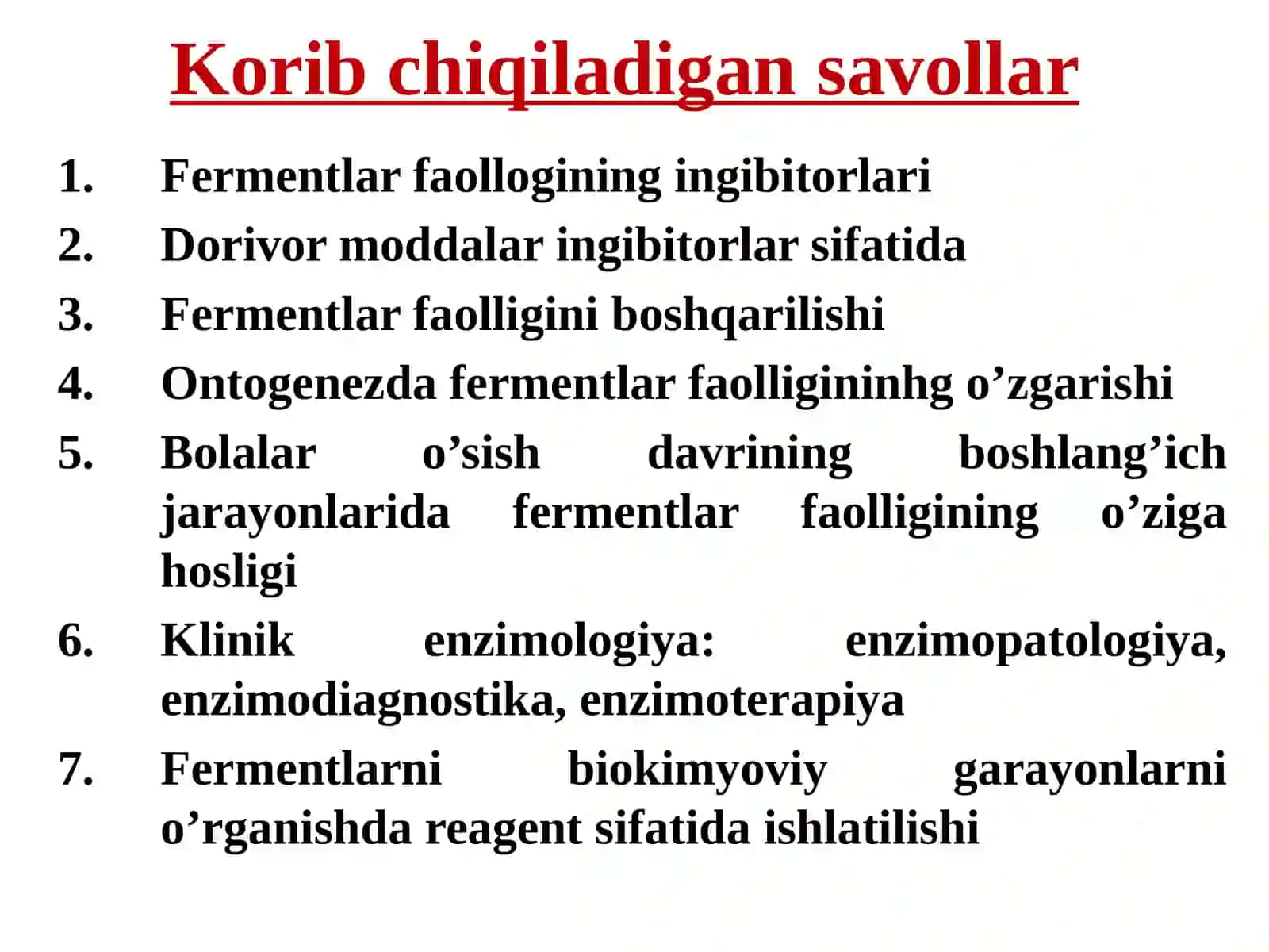 Fermentlar faolligini boshqarilishi 3