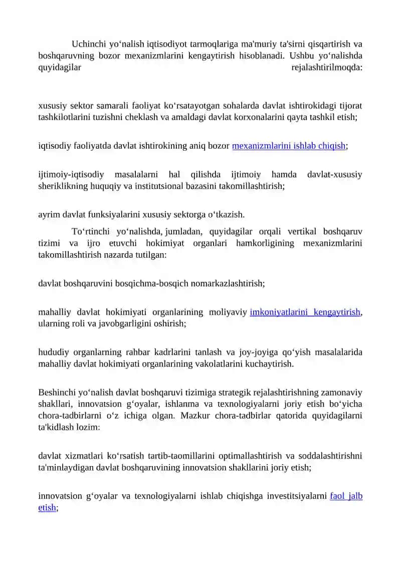 O'ZBEKISTONDA IJTIMOIY SOHADA AMALGA OSHIRILAYOTGAN O`ZGARISHLAR MAZMUN VA MOHIYATI 3