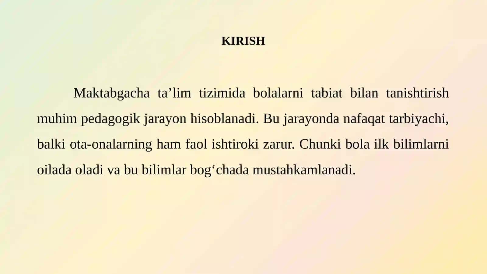 TABIAT BILAN TANISHTIRISH MAQSADI 3