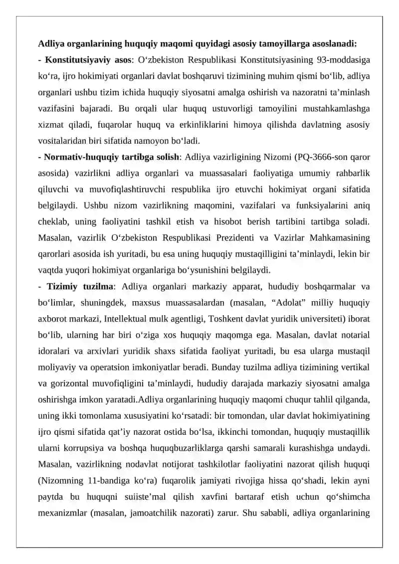 Adliya Organlari va Huquqiy Madaniyat 3