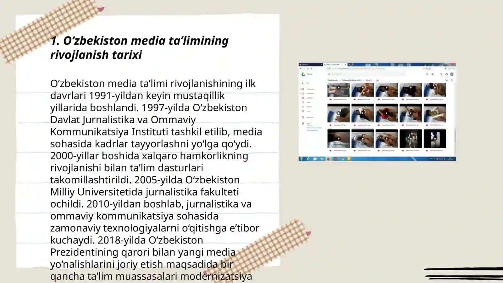 O‘zbekistonda media ta’lim: media vositalar va Axborot xavfsizligining huquqiy aspekti 3