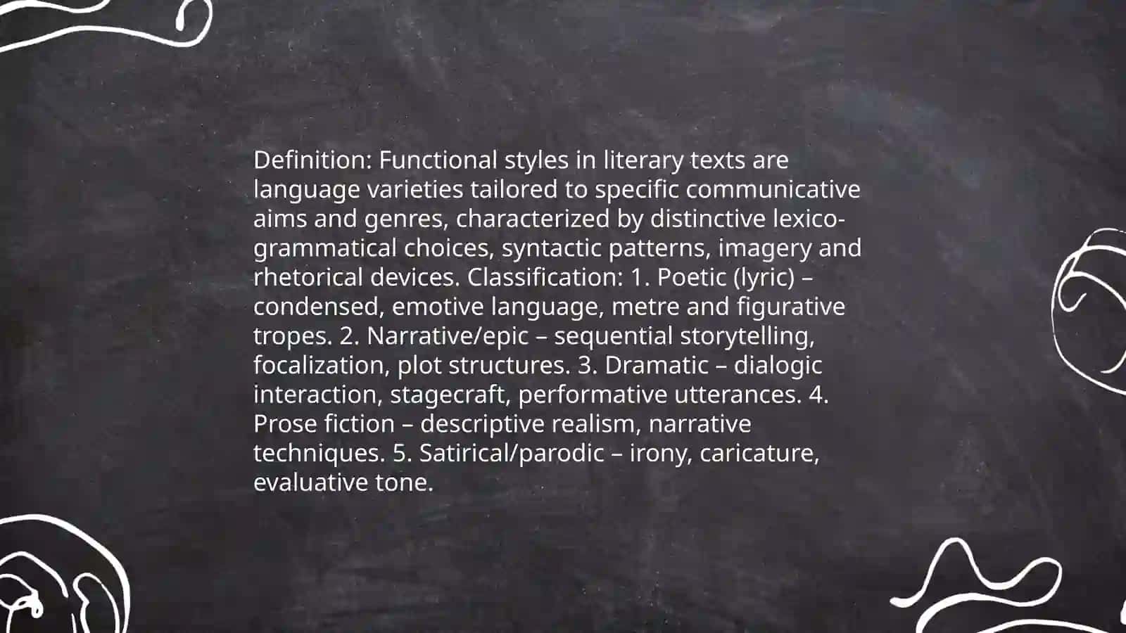 Functional styles of literary texts 3