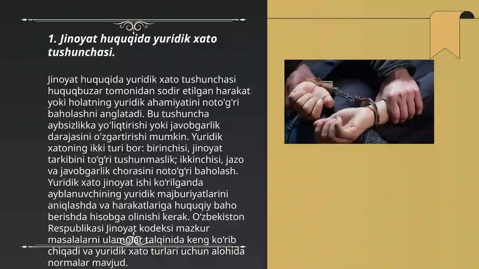 Jinoyat huquqida yuridik va faktik xato 3