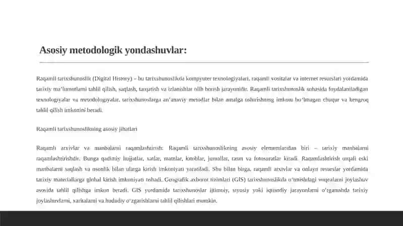 Zamonaviy Yevropada tarixshunoslik tadqiqot usullari 3