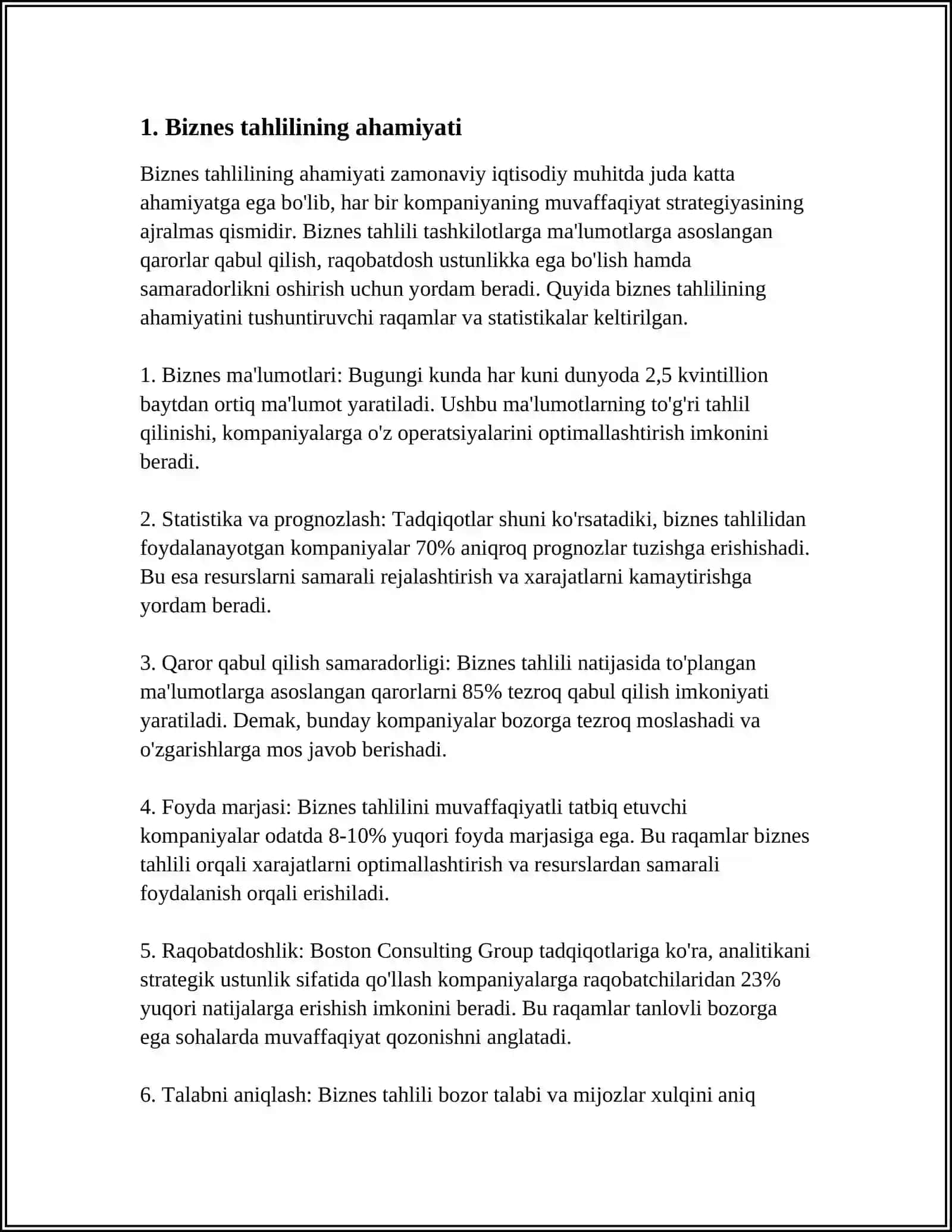 FAOLIYAT SIFATIDA BIZNES TUZILISHINI TAHLIL QILISH 3