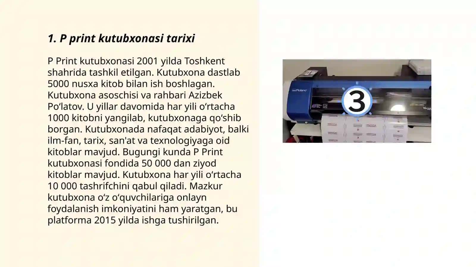 P print kutubxonasi 3