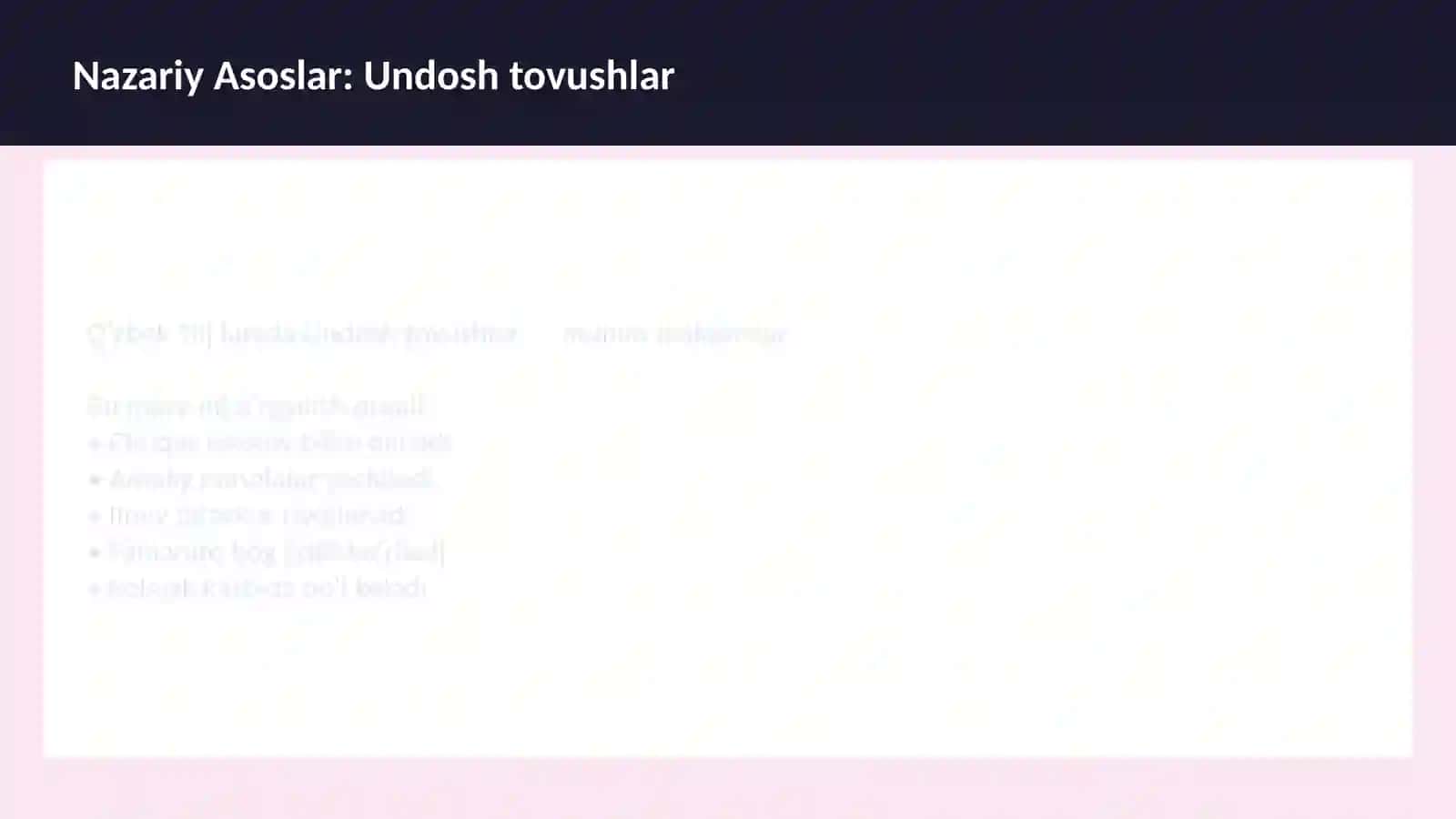 O'ZBEK TILI 3