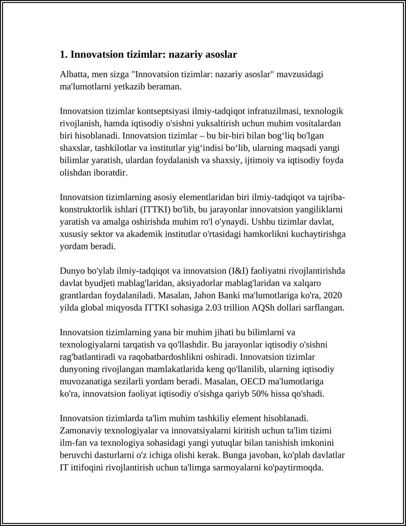 Innovatsion tizimlar: nazariy asoslar 3