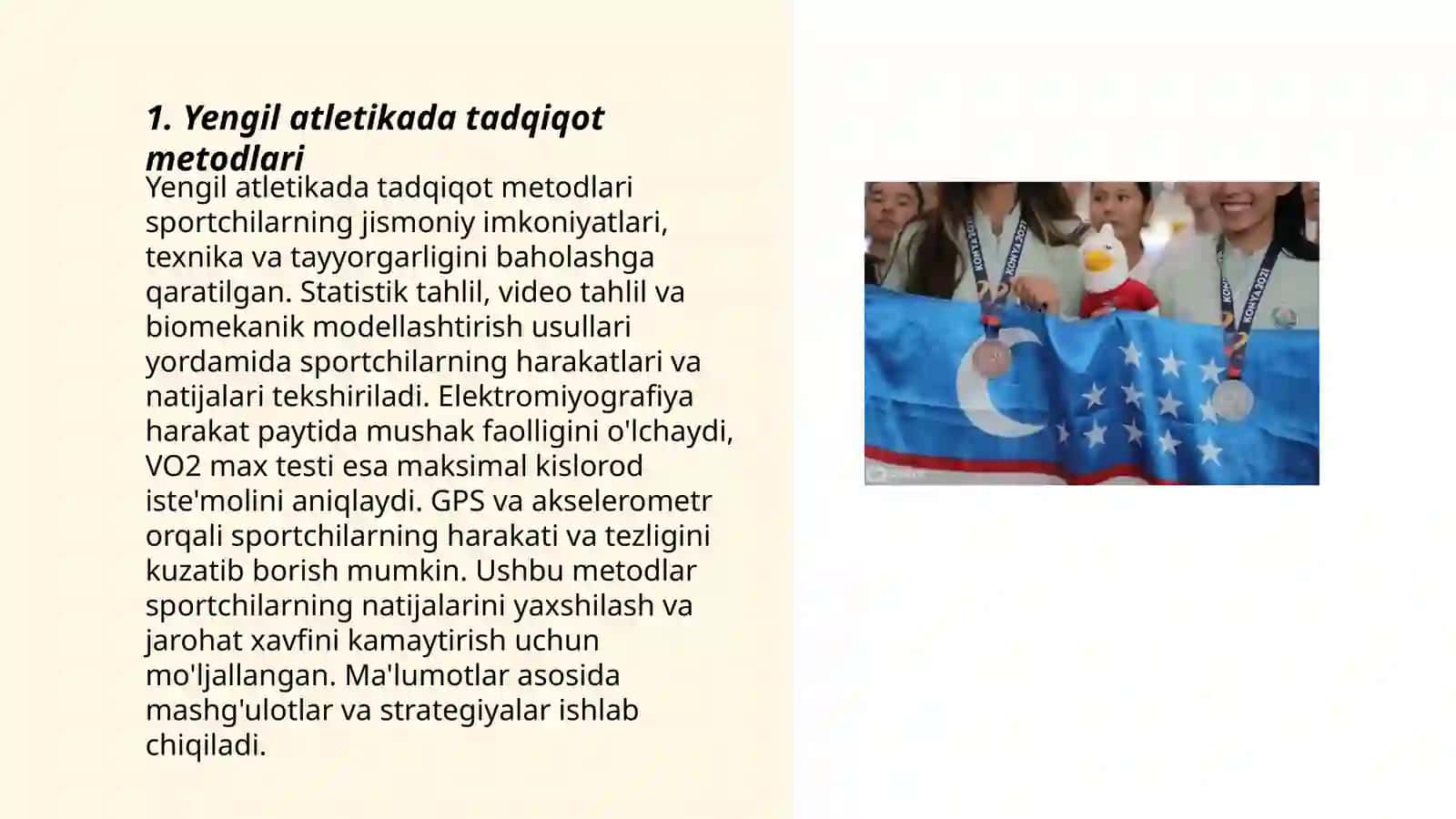 Yengil atletikada tadqiqot metodlari 3