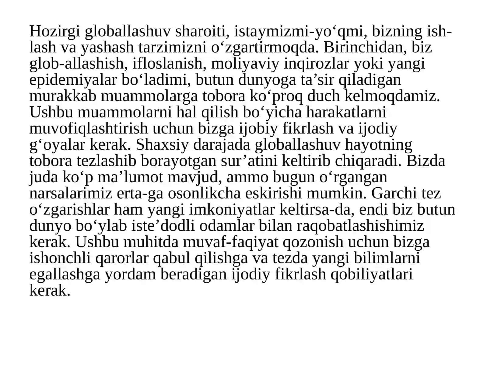 Kreativ fikrlash 3