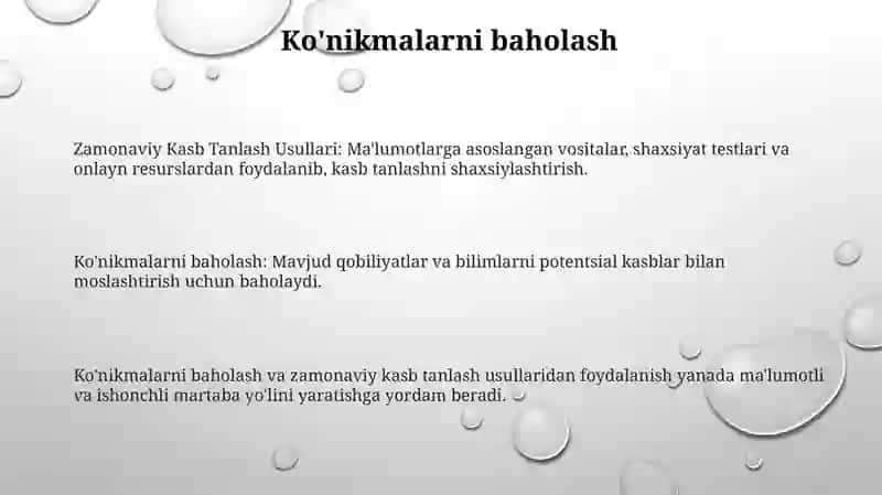 Zamonaviy Kasb Tanlash Usullari 3