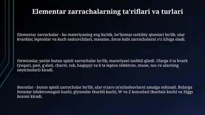 Elementar zarralar 3