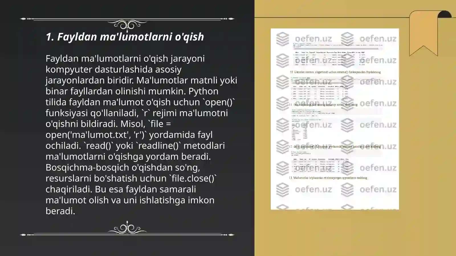 Python dasturlash tilida for funksiyasi qatnashgan dasturlar tuzing 3