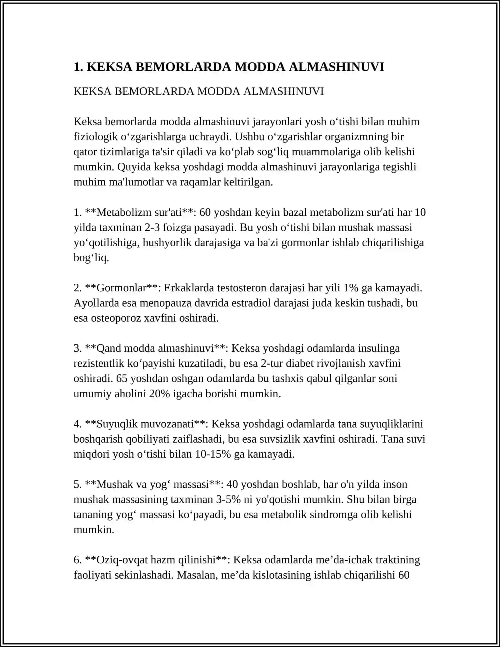 KEKSA BEMOR. KEKSA ORGANIZMNING FIZIOLOGIK XUSUSIYATLARI 3