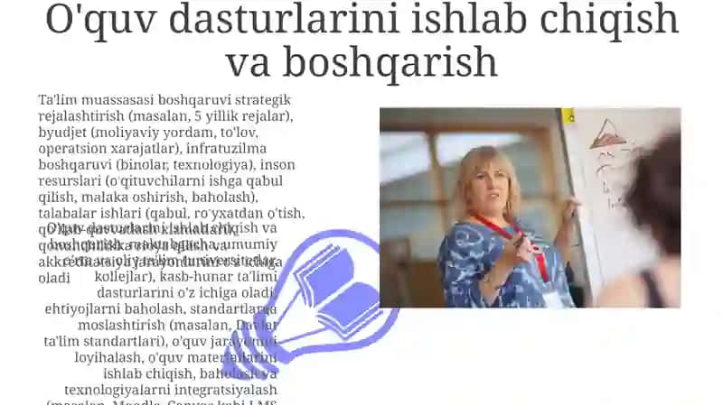 O'quv dasturlarini ishlab chiqish va boshqarish 3