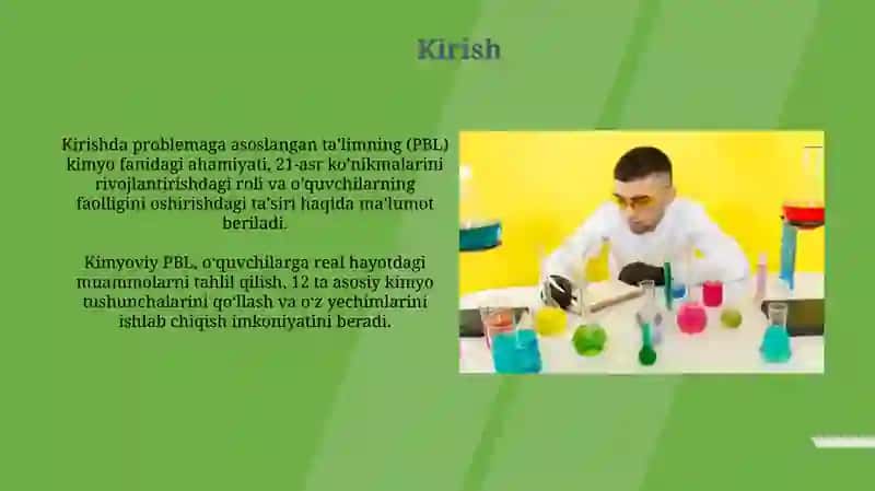 Kimyo fanlarini oʻqitishda muammolimetodlardanfoydalanish 3