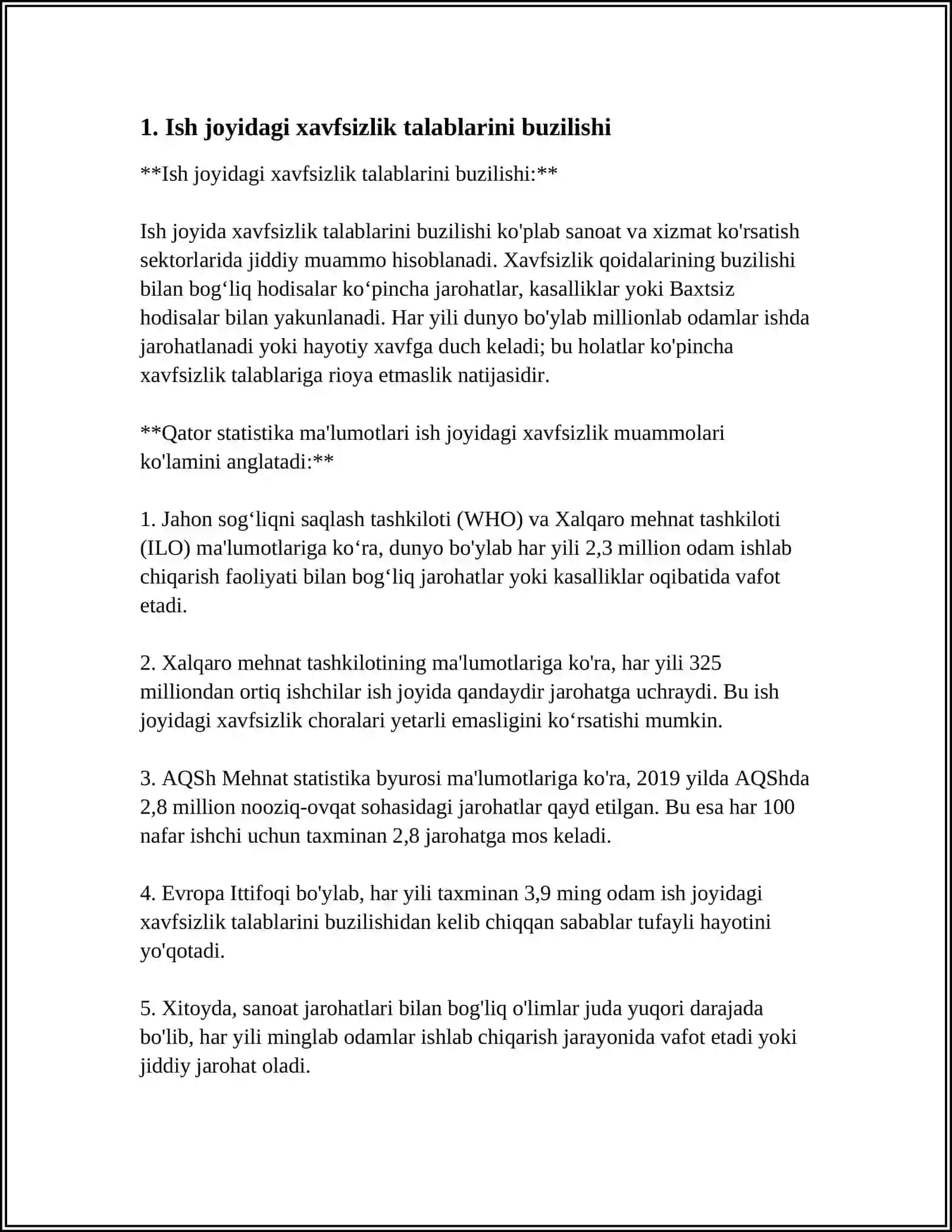 SANAAT KARXONALARIDA BAXTSIZ HODISALAR 3
