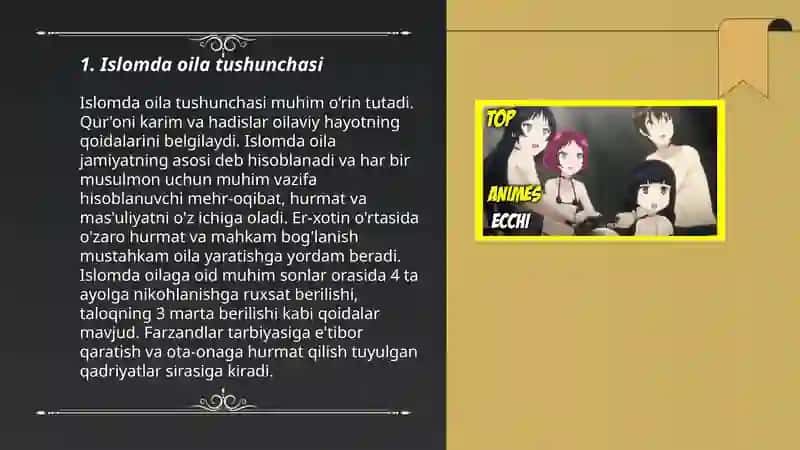 Islom huquqshunosligida oila, nikoh, taloq, idda, zihor tushunchalar 3