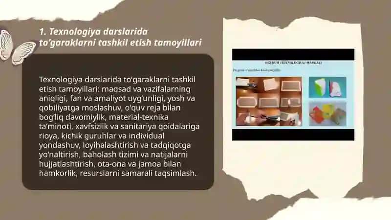 Texnologiya darslarida toʻgaraklarni tashkil etish 3