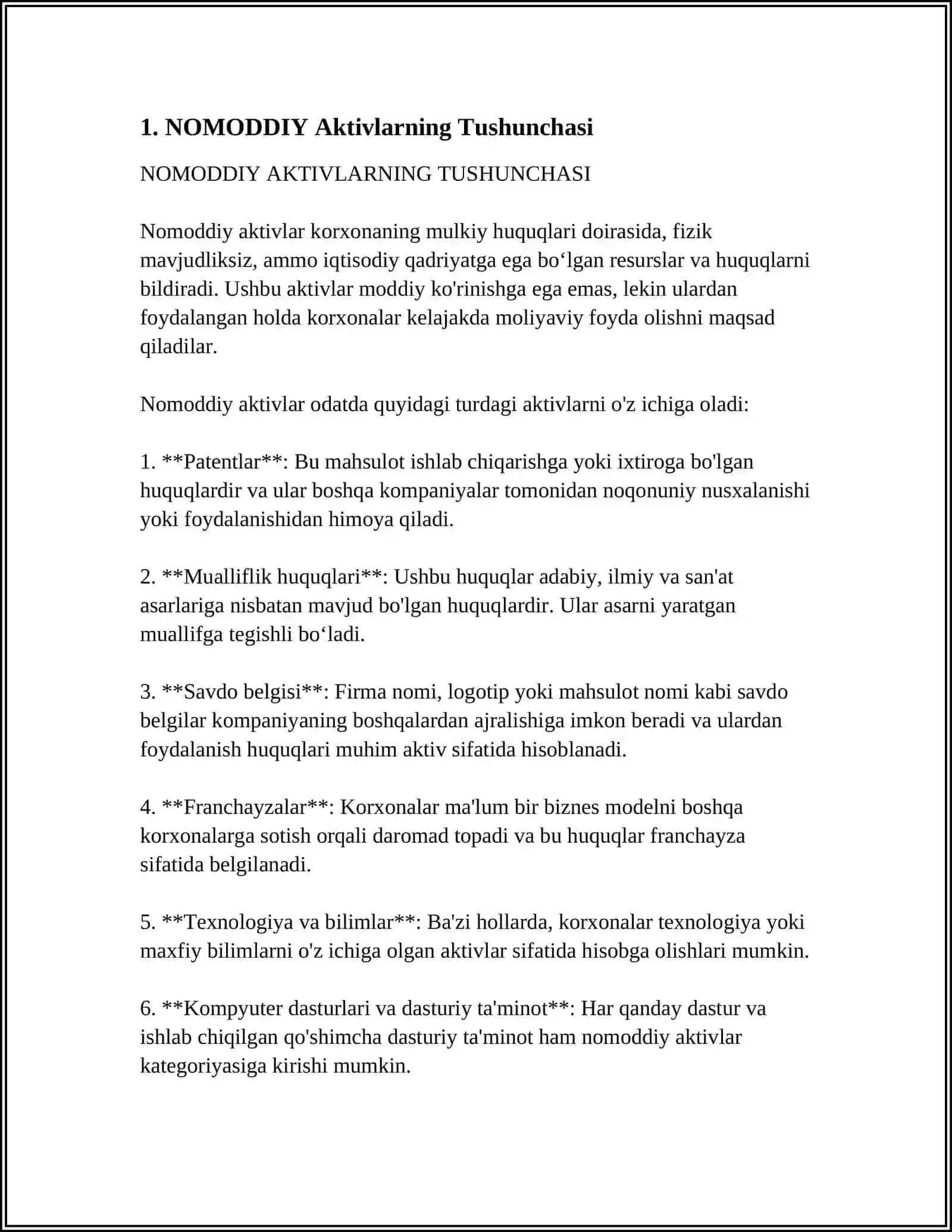 NOMODDIY AKTIVLARNING CHIQARILISHI 3