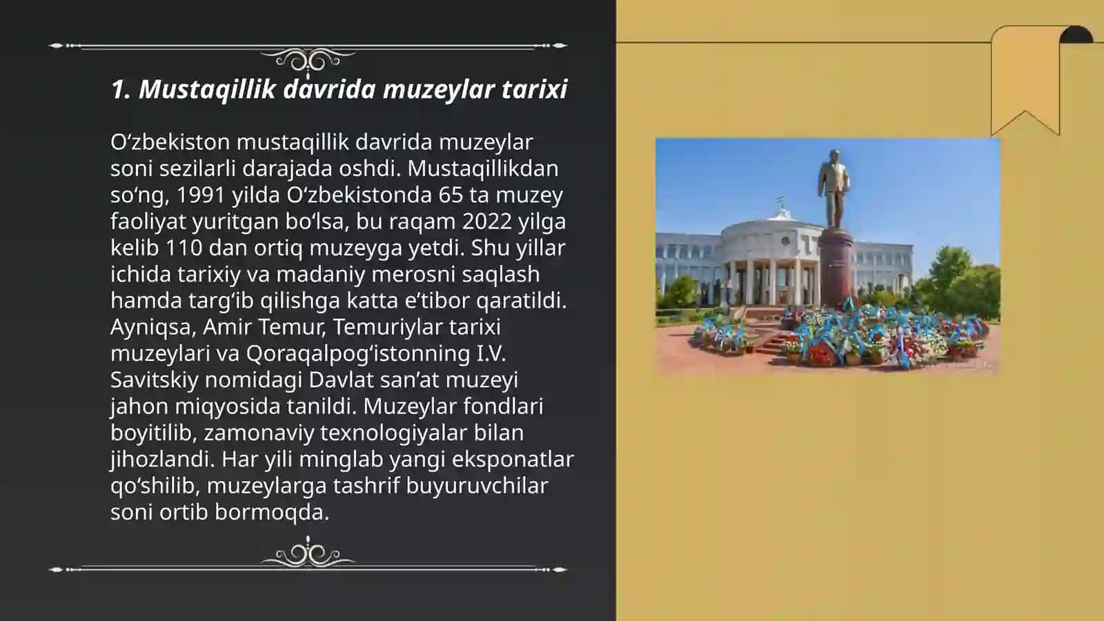 Mustaqillik davrida muzey ishi 3