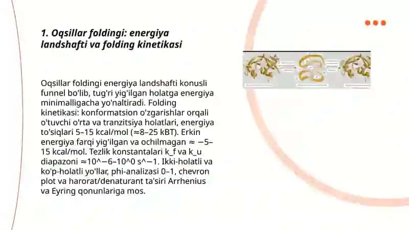 Oqsillar foldingi, notoʻgʻri folding va buzulishlar 3
