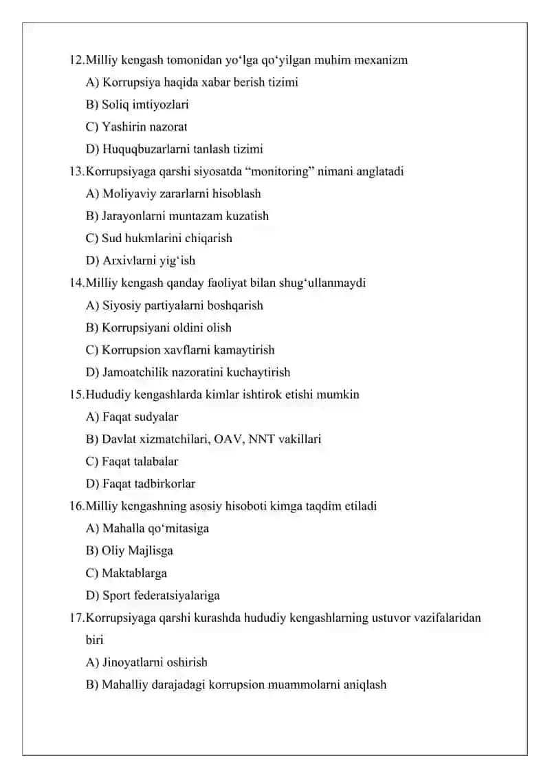 Korrupsiyaga qarshi kurashish Milliy kengashi 3