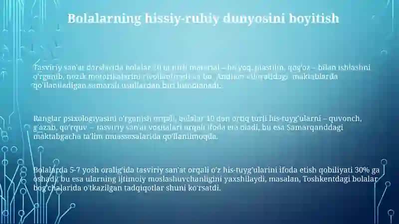 Tasviriy San'at va Bolaning Kognitiv Rivojlanishi 3