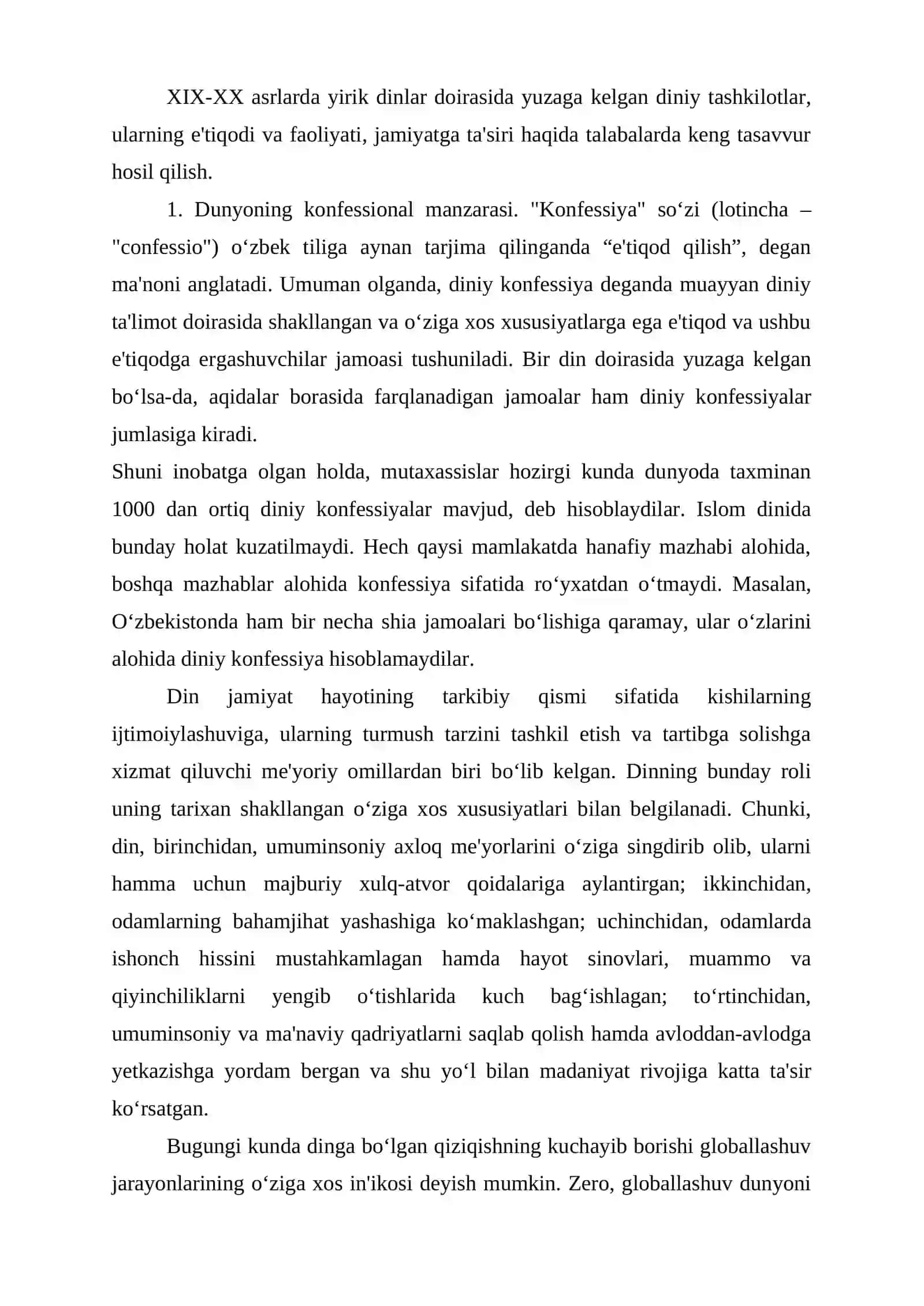 Kiber makonda din. Missionerlik va prozelitizmning ijtimoiy- siyosiy xavfi 3