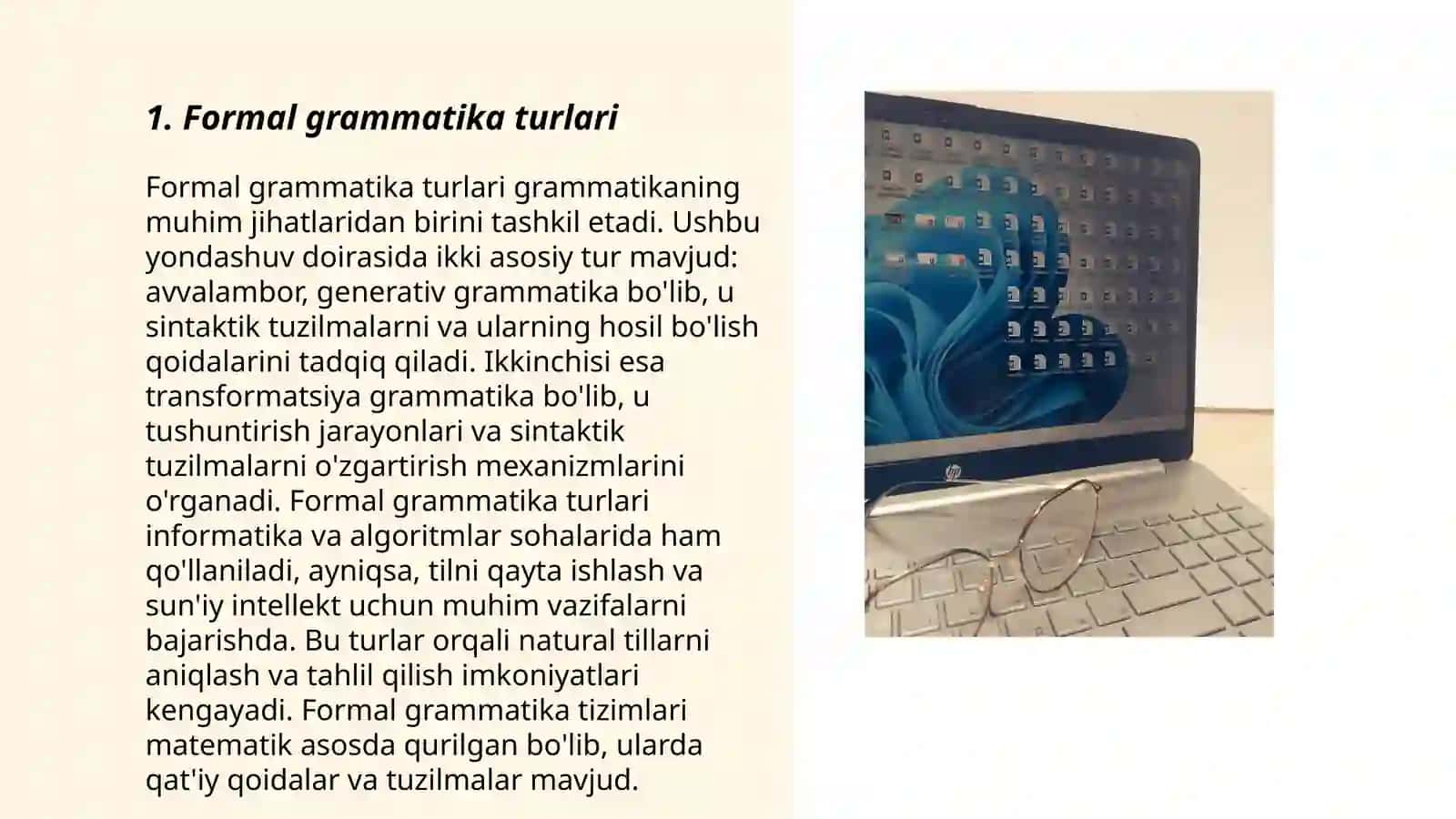 Formal til nazariyasi (Chomskiy ta'limoti) 3