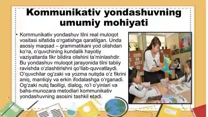Til ta’limiga zamonaviy yondashuvlar: kommunikativ, integrarva kompetensiyaviy yondashuvlar 3