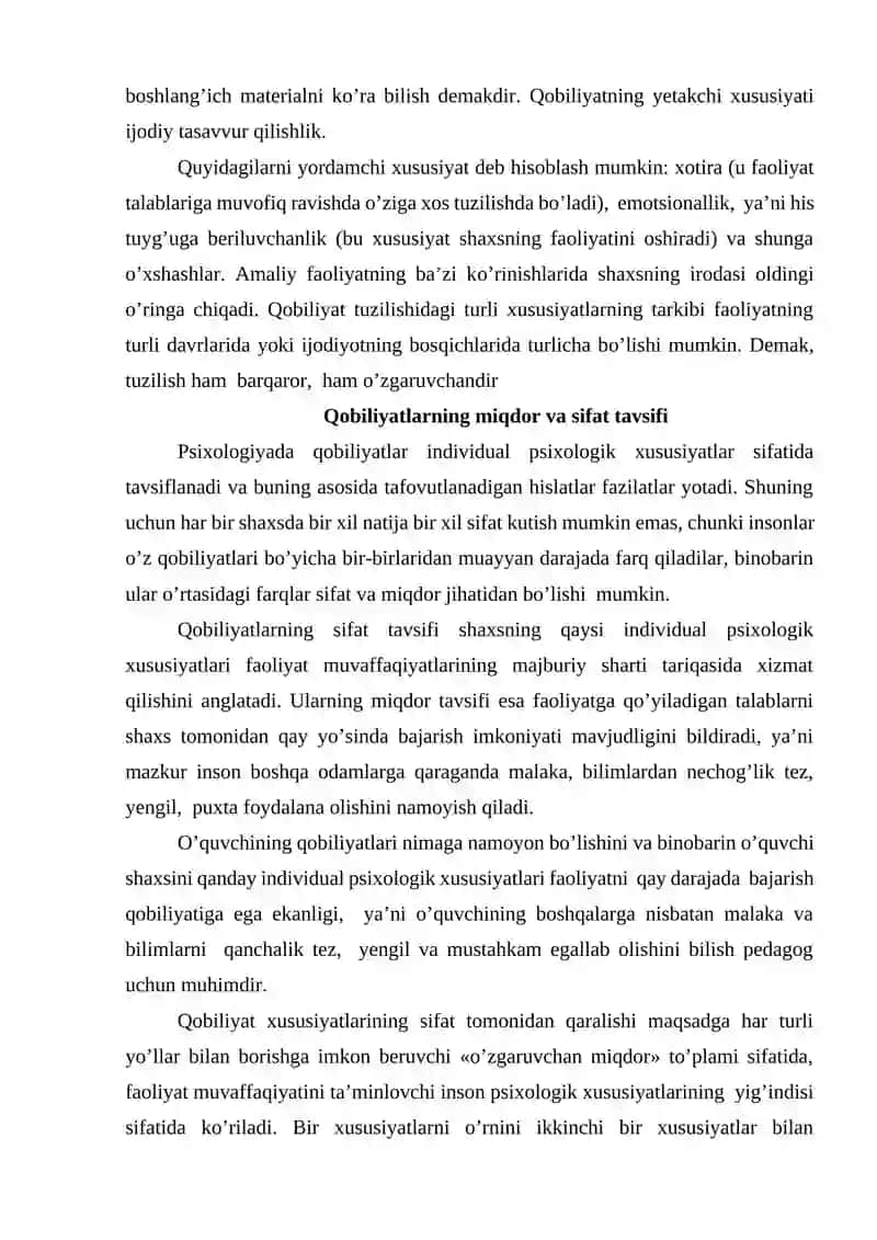 Qobiliyat haqida tushuncha 3