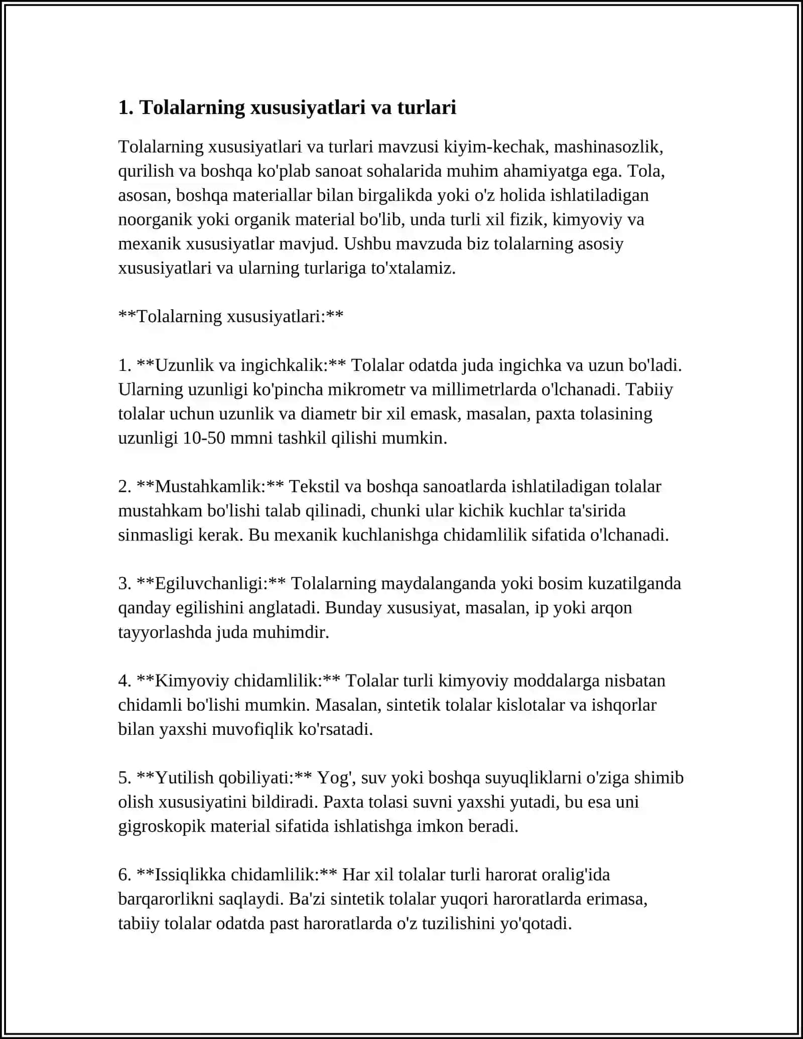 TOʻQIMACHILIK IPLAR VA GAZLAMALARINI SIFATINI BELGILOVCHI STANDARTLAR 3