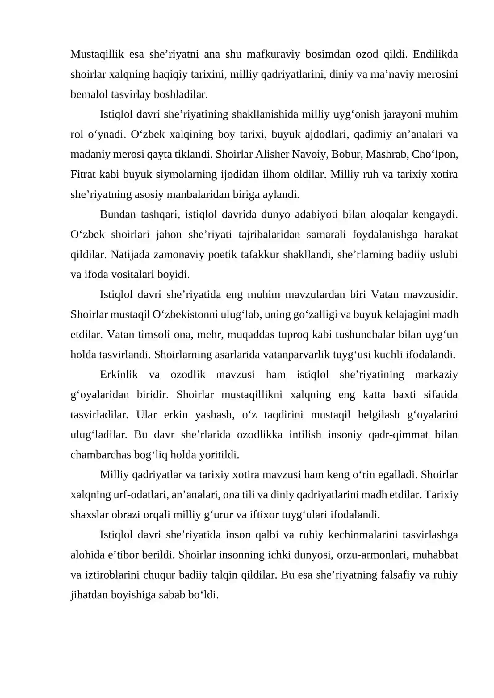 Istiqlol davri adabiyotining taraqqiyot tendensiyalari 3