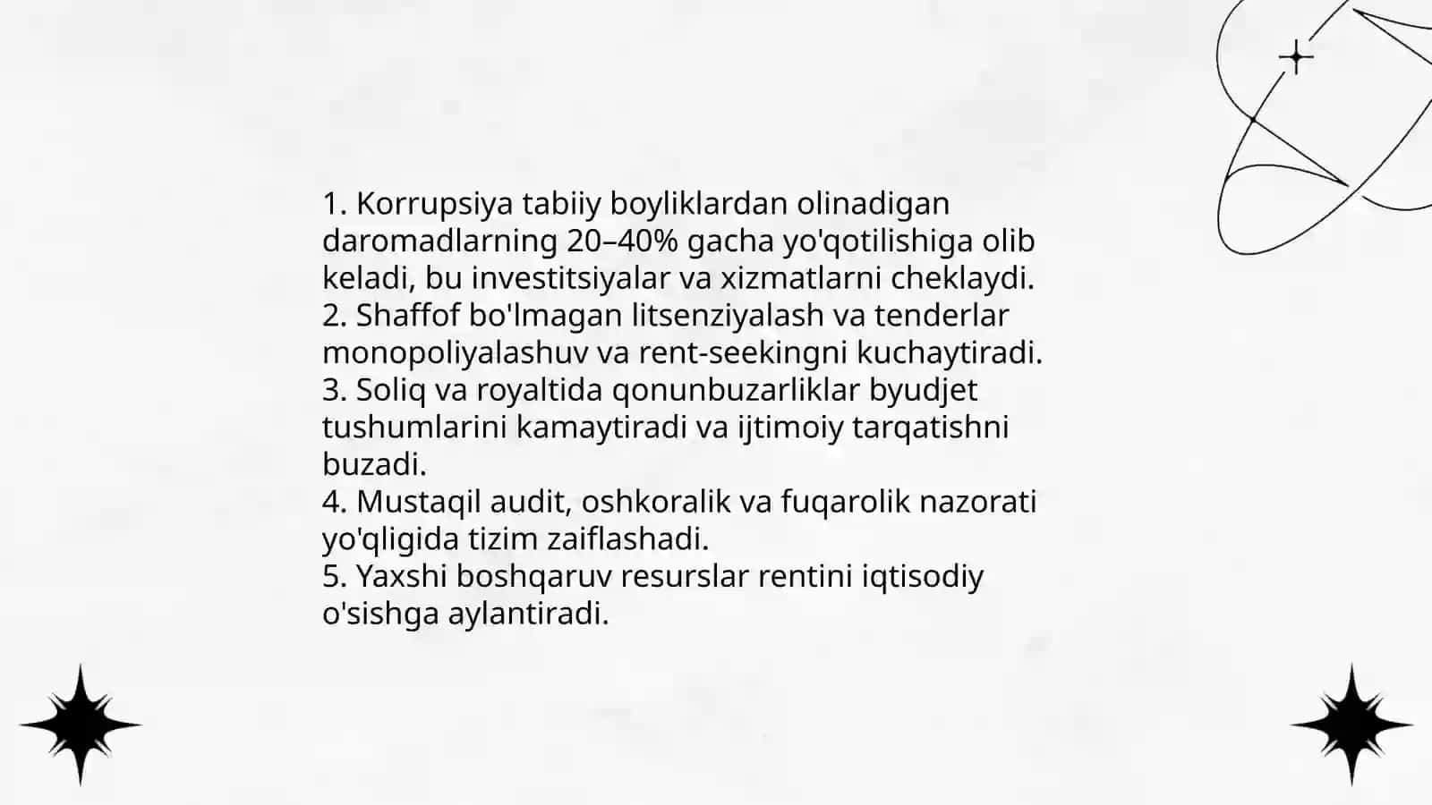 Tabiiy boyliklarni boshqarish va korrupsiya 3