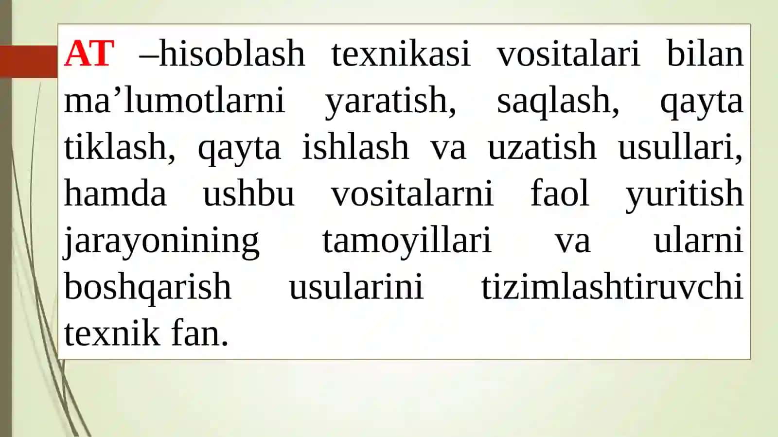 AXBOROT TEXNOLOGIYALARI 3