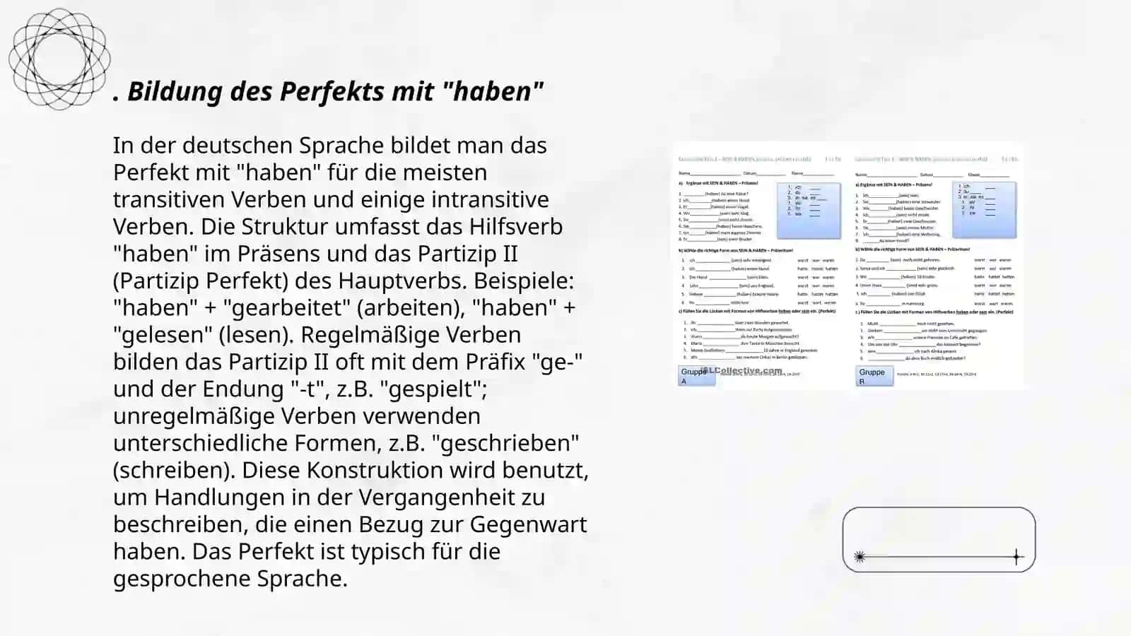 Perfekt mit haben 3