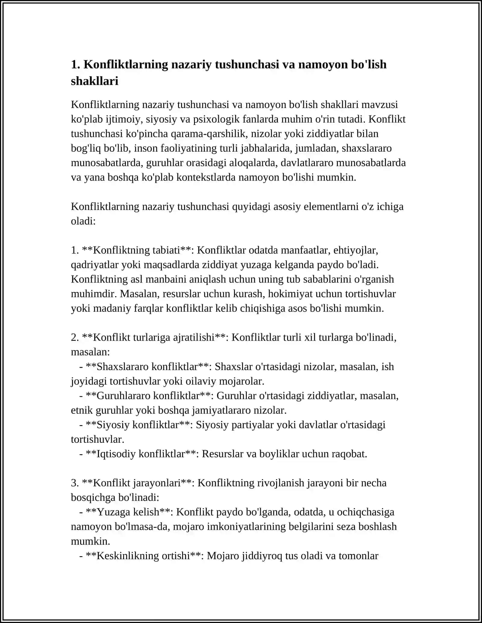 KONFILIKTLARNING NOMOYON BULISH SHAKILLARI VA TURLARI 3