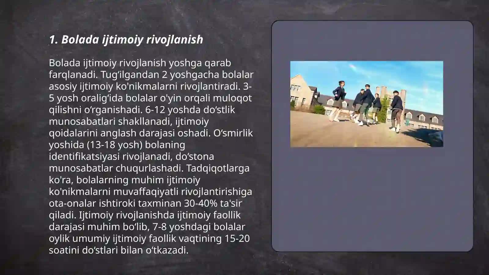 Bolada xissiy-irodaviy soxaning rivojlanishi 3