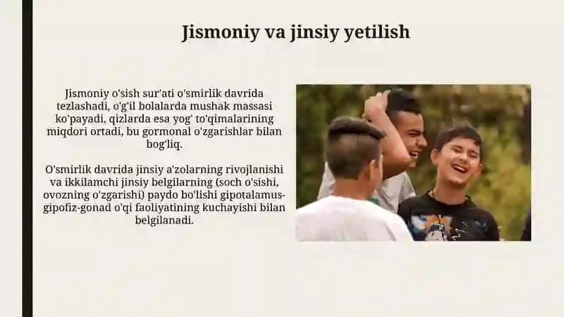 O'smirlik davridagi psixik rivojlanishning umumiy tavsifi 3