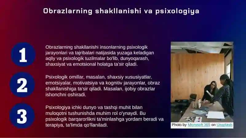 Obrazlar shakllanishiga tasir etuvchi omillar 3