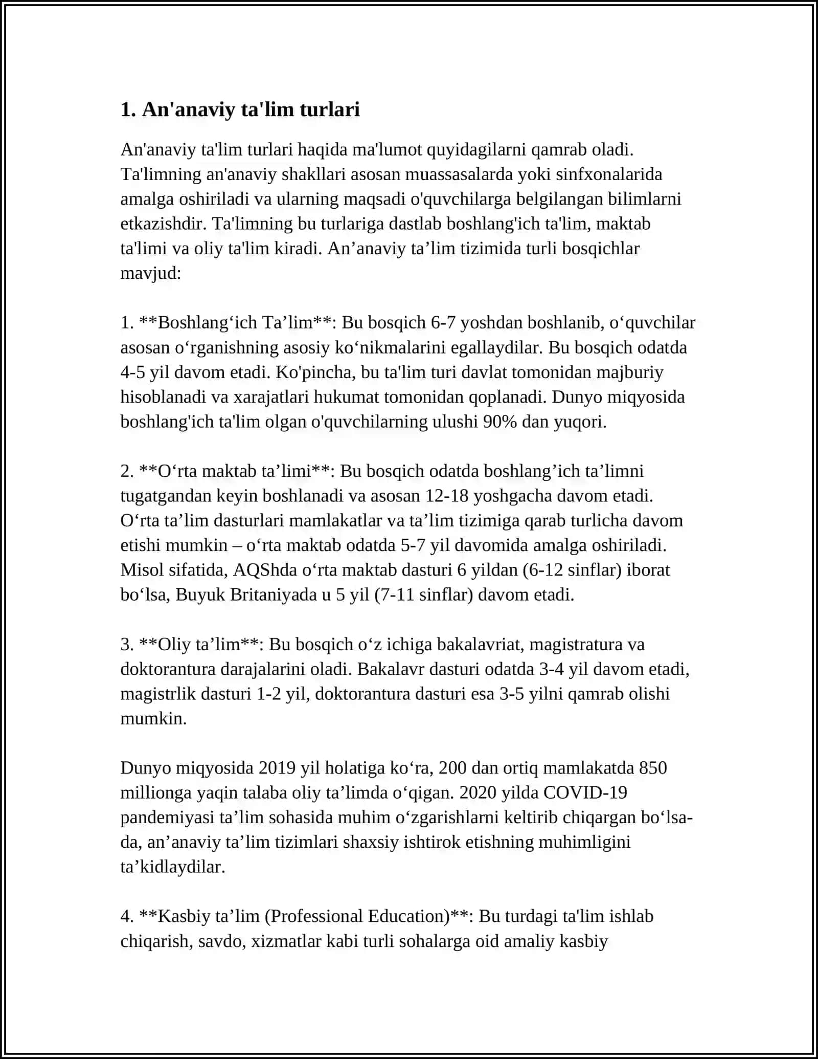 TALIM TURLARI VA TALIMNI TASHKIL QILISH SHAKILARI 3