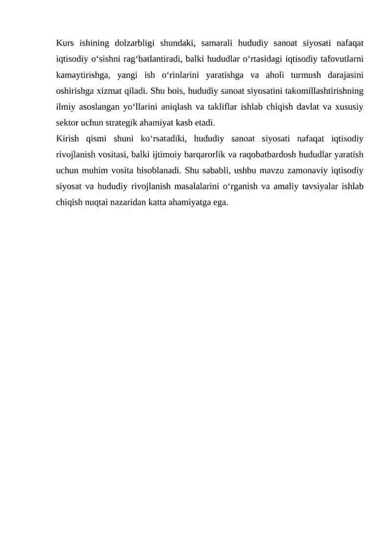 HUDUDIY SANOAT SIYOSATINI TAKOMILLASHTIRISH YO‘LLARI 3